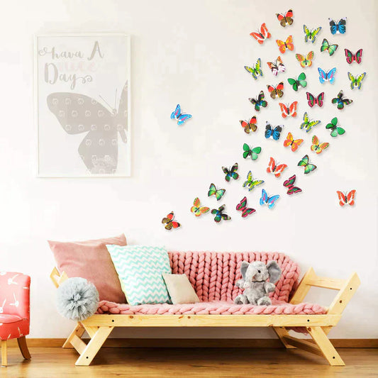 LED Butterfly Lights Wall Stickers (pack of 10)