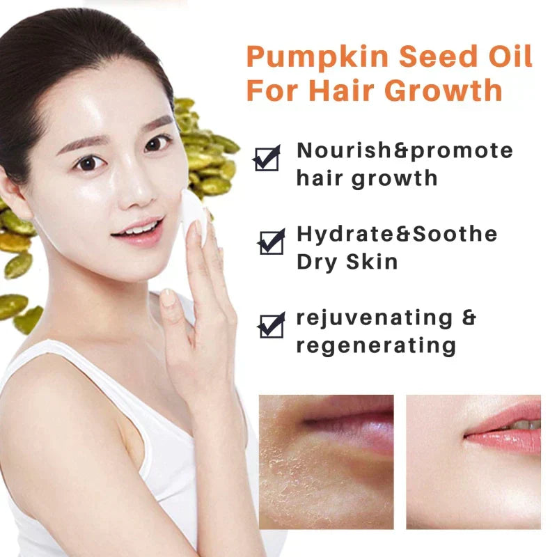 Pumpkin Seed Hair Growth Oil for Lush Eyelashes & Brows