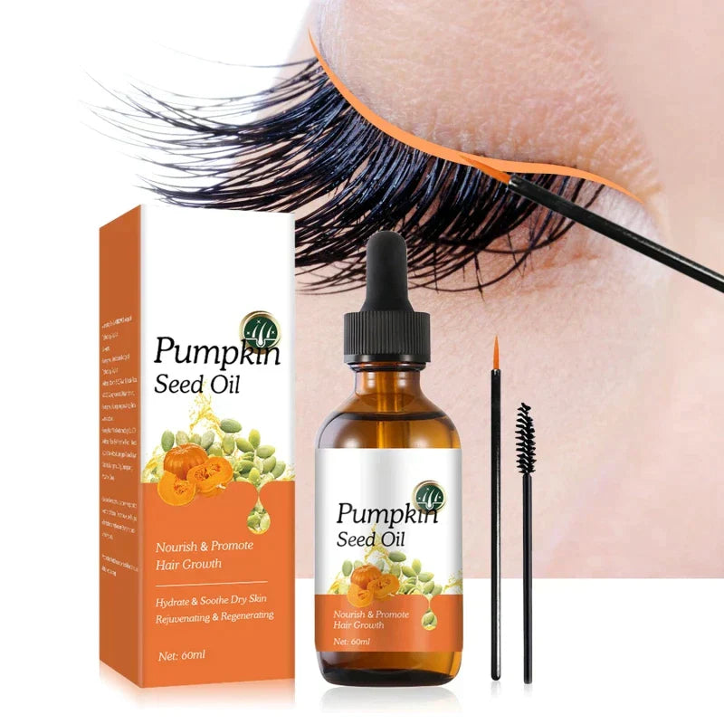 Pumpkin Seed Hair Growth Oil for Lush Eyelashes & Brows