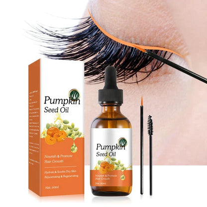Pumpkin Seed Hair Growth Oil for Lush Eyelashes & Brows