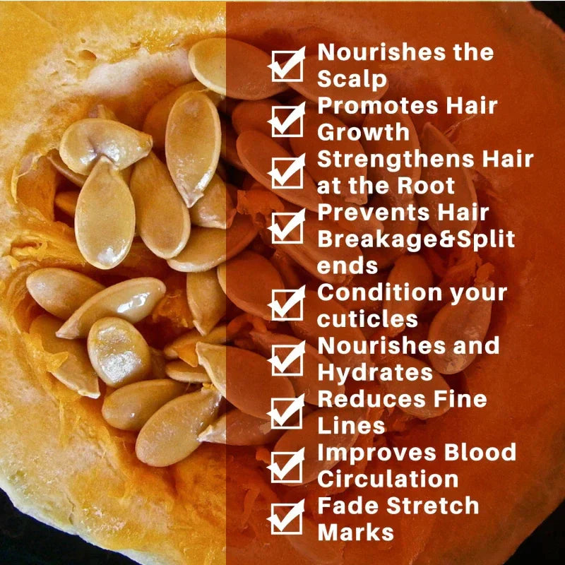 Pumpkin Seed Hair Growth Oil for Lush Eyelashes & Brows