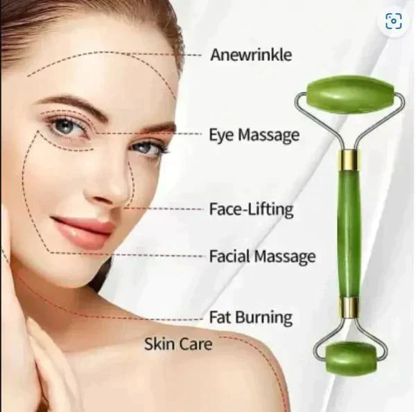 Gua Sha Stone & Facial Jade Roller Manual Massage