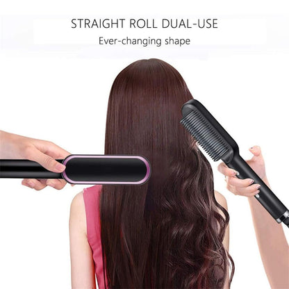 2-in-1 Hair Straightener Comb Brush: Effortless Styling