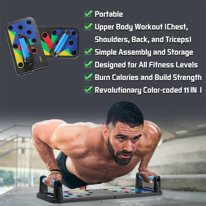 Foldable 9-in-1 Push-Up Board