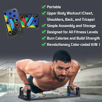 Foldable 9-in-1 Push-Up Board