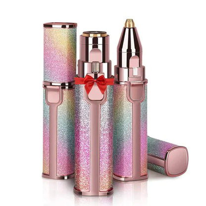 2 in 1 Electric Eyebrow Trimmer and shaver,Rechargeble Hair Remover for All Parts