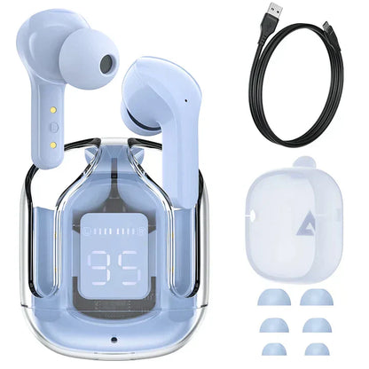 Air31 Earbuds Wireless Crystal Transparent Body